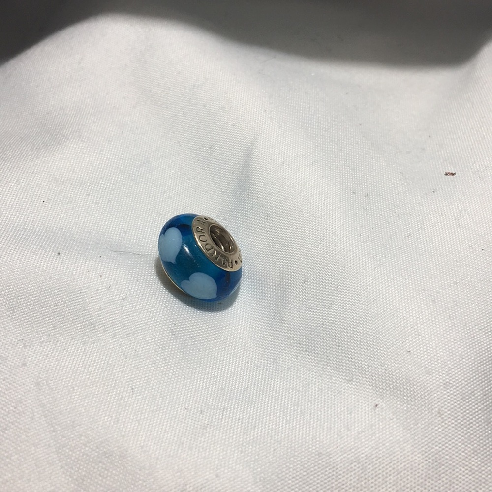 Authentic Blue Pandora Glass bead